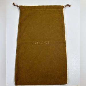 Gucci Dust bag Size 8” X 14” Brown